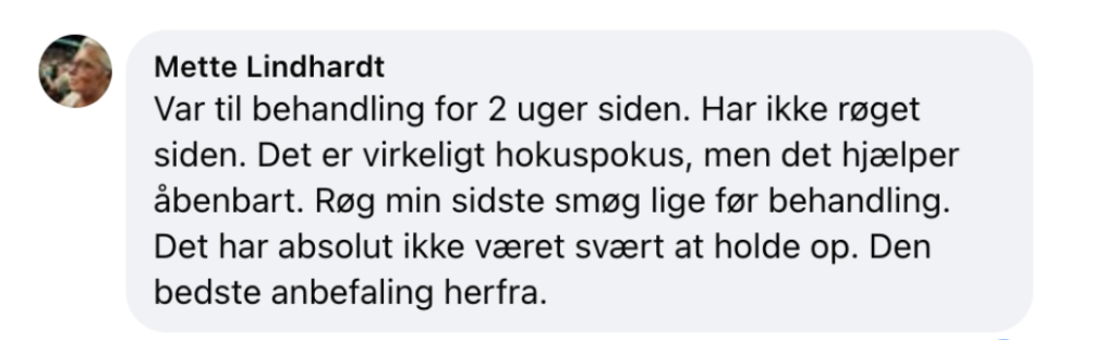 Holdopnu anbefaling af rygestop med biofeedback i Frederikssund